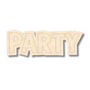 Unfinished Wood Etched Party Shape | Paint By Line Crafts | up to 30" DIY
