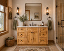 48 Inch Hickory Shaker Single Sink Bathroom Vanity with Drawers