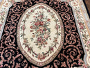 Aubusson Rug 8x10, Floral, Wool Pile, Elegant, European Design, Handmade, Fine