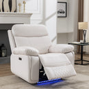 Power recliner with  LED Strip WHITE color