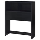 Westpark 49-inch Twin Bookcase Headboard Black