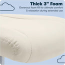 Armless Desk Chair With Mesh Back And Wheels Cream White