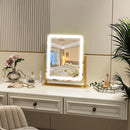 Vanity Makeup Mirror With Lights 12.6x15 Gold Touch Control