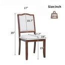 Downloads: 0 
Farmhouse Dining Chairs Set of 4, Upholstered Dining Chairs with High Back, Modern Seating for Kitchen, Bedroom & Living Room(Beige+Cherry)