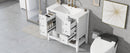 36' Bathroom Vanity with Sink Combo, One Cabinet and Three Drawers, Solid Wood and MDF Board, White (Old Sku:SY999505AAK)