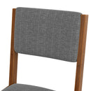 Dining Chairs Set of 4, Mid-Century Modern Fabric Upholstered Kitchen Side Chairs, Farmhouse Dining Room Chair