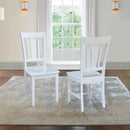 Set of Two White San Remo Splatback Dining Chairs