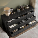 Nine Drawer Dresser Solid Wood FiftyNineInchWide Storage