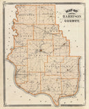 Vintage Map of Harrison County, Indiana 1876
