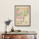 Vintage Map of Iosco County, Michigan 1873