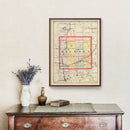 Vintage Map of Osceola County, Michigan 1873