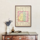 Vintage Map of Clare County, Michigan 1873