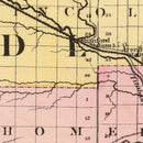 Vintage Map of Midland County, Michigan 1873