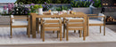 TREXM 7-Piece Patio Dining Table Set for 6,Outdoor Furniture Sets with 72.8'Rectangle Table,Patio Table and Chairs Set with Removable Cushions for Backyard,Garden,Poolside(Light Teak+Beige Cushion)