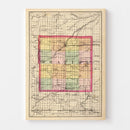 Vintage Map of Gratiot County, Michigan 1873