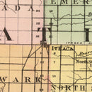 Vintage Map of Gratiot County, Michigan 1873