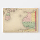 Vintage Map of Emmet County, Michigan 1873