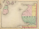 Vintage Map of Emmet County, Michigan 1873