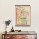 Vintage Map of Cheboygan County, Michigan 1873