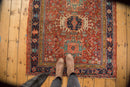 4x4.5 Antique Fine Karaja Square Rug