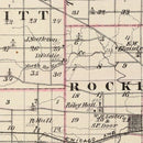 Vintage Map of Winnebago County, Illinois 1876