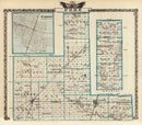 Vintage Map of Ford County, Illinois 1876