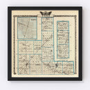 Vintage Map of Ford County, Illinois 1876
