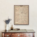 Vintage Map of Warren County, Illinois 1876