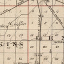 Vintage Map of Warren County, Illinois 1876
