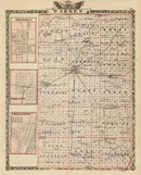 Vintage Map of Warren County, Illinois 1876