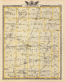 Vintage Map of Champaign County, Illinois 1876