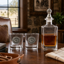 Western Concho Decanter Set with Glasses