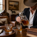 Longhorn Decanter Set with Pair of Glasses