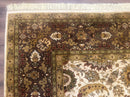 Indo Persian Mahal Rug 8x10, Floral Traditional Wool Oriental Carpet