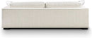 Capri Fabric Sofa Bright Ash Down Pillows Modern Living