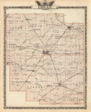 Vintage Map of Logan County, Illinois 1876