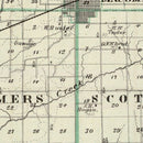 Vintage Map of Mcdonough County, Illinois 1876