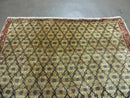 4' X 6' Handmade Indian Allover Wool Rug Camel Hair Color