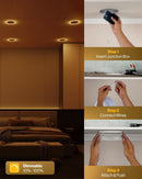 Sunco 24-Pack 4 Inch Ultra Thin LED Recessed Ceiling Lights