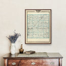 Vintage Map of Marion County, Illinois 1876