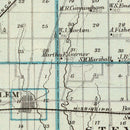 Vintage Map of Marion County, Illinois 1876