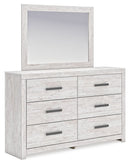 Cayboni - Dresser And Mirror - Whitewash