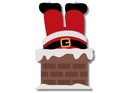 Unfinished Wood Santa Chimney Door Sign Kit | Wood Craft Cutouts | 1/4" Thick |