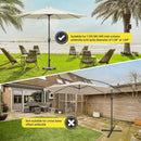 Heavy Duty 24 Pound Bronze Umbrella Base Patio Garden Stand For Outdoor Market Umbrellas