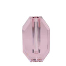 OCTAGON CRYSTAL VASE: PINK