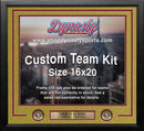 San Francisco 49ers Gold Custom NFL Football 16x20 Picture Frame Kit