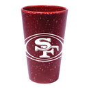 San Francisco 49ers 16 oz Team Color Silicone Pint Glass