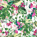 Voguish Pink Summer Flowers Wallpaper Smart