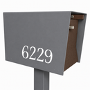 UptownBox-2.0 in TEXTURED GRAY METALLIC - Modern Mailbox
