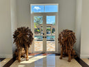 Hand Carved Teak Lion